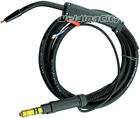 Miniatura 7 de WeldingCity Antorcha de soldadura MIG sin gas con núcleo de flujo de 100 amperios y 10 pies de repuesto para Lincoln Magnum 100L