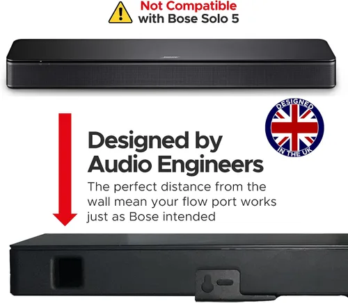 Miniatura 9 de Sound Bass Soporte de pared para altavoz de TV Compatible solo con barra de sonido de altavoz Bose TV Completo con kit de accesorios de montaje
