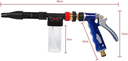 Miniatura 2 de VGEBY Pistola de limpieza de automóviles Pulverizador de pistola de espuma de lavado de jabón de agua Pistola pulverizadora de jabón