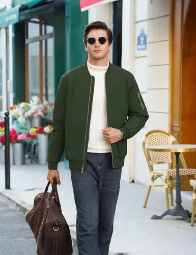 Miniatura 6 de CRYSULLY Chaqueta para hombre Otoño Invierno Espesar Cortavientos Chaquetas Bomber Abrigos Acolchados