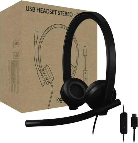 Miniatura 6 de Logitech H570e Auriculares con cable, auriculares mono con micrófono con cancelación de ruido, USB, controles en línea con botón de silencio