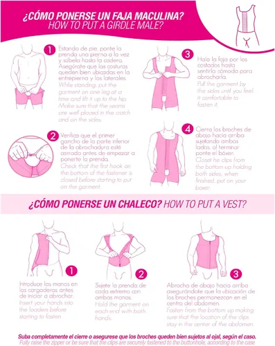 Miniatura 3 de M&D 0061 Fajas Colombianas de Cuerpo Completo para Hombre Faja Colombiana para Hombre