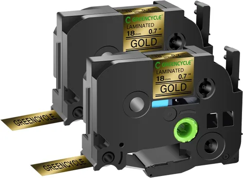 Miniatura 43 de GREENCYCLE TZe-111 - Cinta adhesiva transparente laminada de 0.23 pulgadas compatible con Brother P-Touch TZ-111 TZe111, cinta negra sobre