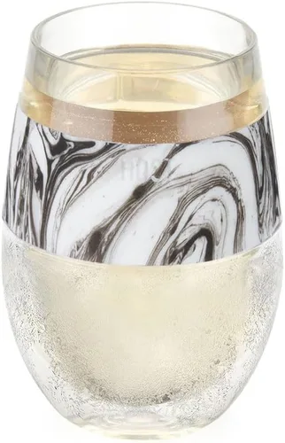 Miniatura 13 de Host Copas de vino de plástico sin tallo - Copa de vino de doble pared aislada FREEZE enfría bebidas con gel congelante, copas de vino para vino