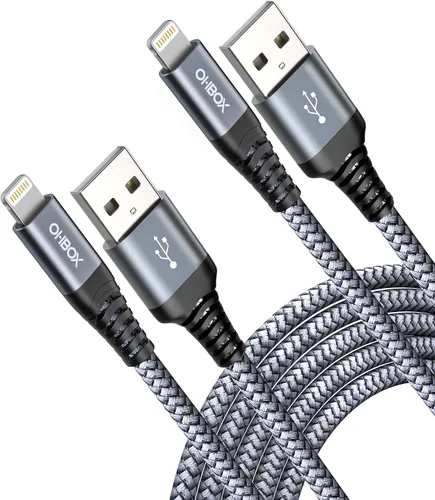 Miniatura 8 de ohbox Paquete de 2 cables USB-C a Lightning de 1 pie, cable de carga para iPhone tipo C con certificación MFi, carga rápida, compatible con iPhone