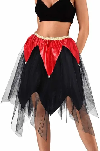 Miniatura 8 de TWINKLEDE Falda tutú para mujer, falda tutú irregular, tela de araña, tutús de Halloween, disfraz de fiesta, tutú para adultos