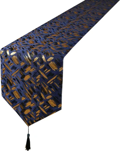 HoliSelear Camino de mesa de otoño jacquard colorido con purpurina de varios tamaños, 90 pulgadas de largo, 13 x 90 pulgadas, para escritorio de
