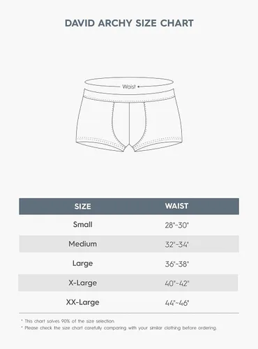 Miniatura 7 de DAVID ARCHY Calzoncillos suaves para hombre, transpirables, paquete de 3, 4 o 6