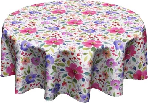 Miniatura 19 de Fall Tablecloth Round 60 Inch Autumn Thanksgiving Table Cloths Circle Pumpkin Buffalo Plaids Table Cloth Rustic Farmhouse Tablecloth for Holiday