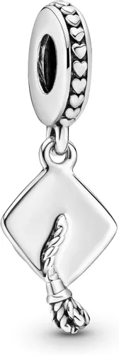 Miniatura 2 de PANDORA Dije colgante de gorra de graduación, compatible con PANDORA Moments, plata de ley, regalo para ella, joyería para mujer con caja de regalo