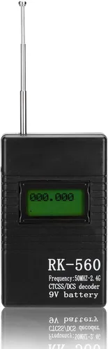 Contador de frecuencia portátil de mano, prueba de radiofrecuencia precisa de frecuencia de 50MHz-2.4Ghz, con antena de una llave, conveniente para