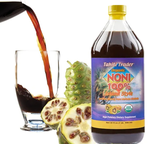 Tahiti Trader Island Style - Jugo de noni de alta potencia – Jugo de fruta puro de noni fermentado en vinagre – Superalimento antioxidante orgánico