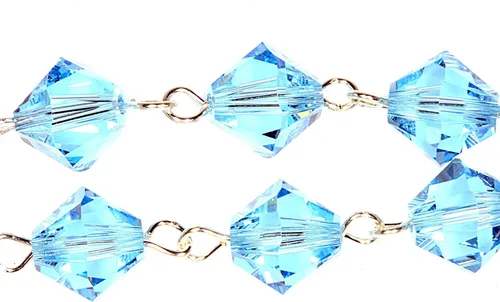 Miniatura 5 de Pulsera de rosario para niñas hecha con cristales austriacos, vidrio (comunión, boda, reconciliación, Navidad, Pascua, regalo), Vidrio