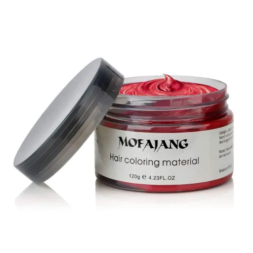 Miniatura 2 de NYKKOLA Cera unisex para el cabello, tinte de color crema para peinar, pomada de peinado natural, lavable temporal, fiesta cosplay (gris mate ceniza)
