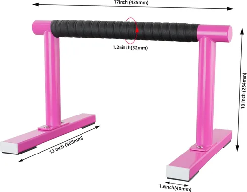 Miniatura 3 de Paraletas de entrenamiento de fuerza, barras de empuje I-Sit, asas de flexiones, equipo de calistenia para entrenamiento en casa, barras de gimnasia