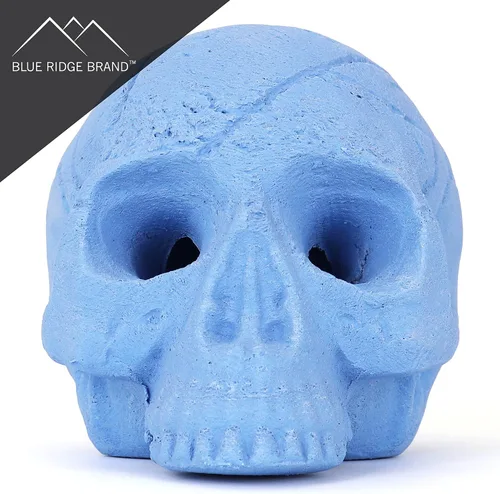 Miniatura 2 de Troncos de fuego de calavera de cerámica, calaveras de hoguera, troncos de calavera de cerámica, cabeza de esqueleto/decoración de calavera