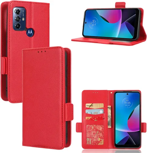 Miniatura 291 de Funda de piel sintética compatible con Motorola Moto E22 4G, funda de piel sintética compatible con Motorola Moto E22i 4G, color negro