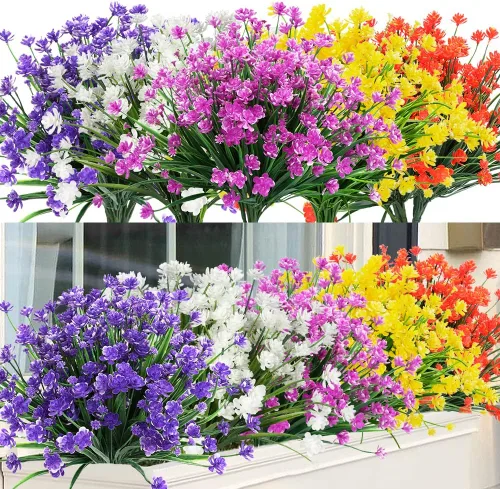 Miniatura 13 de Plantas y flores artificiales para exteriores, resistentes a los rayos UV