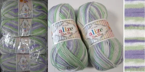90% acrílico suave lana 10% hilo de bambú para tejer a mano Alize Baby Best Batik Crochet Lace Bordado Arte Artesanía Kit de costura Baby Blanket