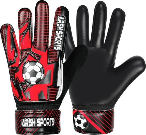 Miniatura 20 de Guantes de portero de fútbol para niños, guantes de portero para jóvenes niños y niñas con palma de látex de 4MM, antideslizantes, protección doble