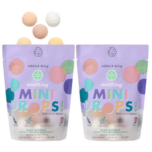 Miniatura 15 de Dabble & Dollop Mini bombas de baño, aromas de fruta fresca, origen natural, aromas mezclables, ingredientes limpios, sin tintes sintéticos, bombas