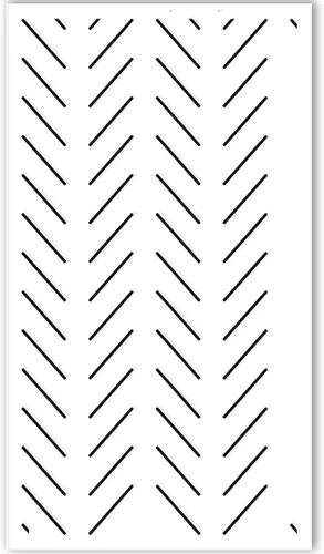 STENCILIT® Plantilla de pared simple en espiga – Plantilla XL de 22 x 40 pulgadas, plantillas geométricas de pared para pintar patrones grandes,