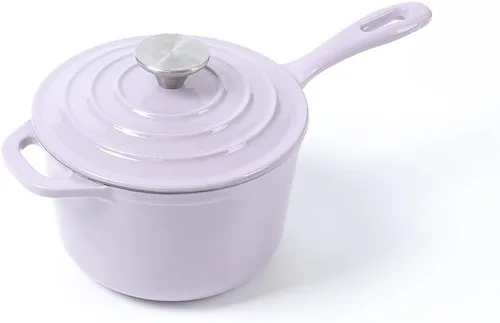 Miniatura 9 de HAWOK Mini cacerola de hierro fundido de 1 cuarto de galón, 5.5 pulgadas con tapa, pre-sazonada