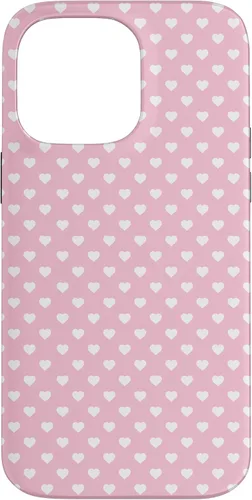 Miniatura 20 de Funda para iPhone 11 Pro Max con diseño de corazones, color rosa claro, blanco y rosa claro para mujeres y niñas