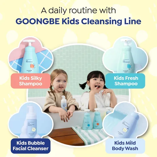 Miniatura 8 de GOONGBE Kids Fresh Champú – Limpieza profunda del cuero cabelludo graso para niños activos – Purificación micelar con extracto de moringa – Sin