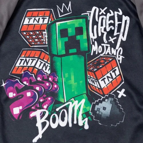 Miniatura 2 de Minecraft Creeper - Sudadera deportiva con capucha para niños pequeños a niños grandes