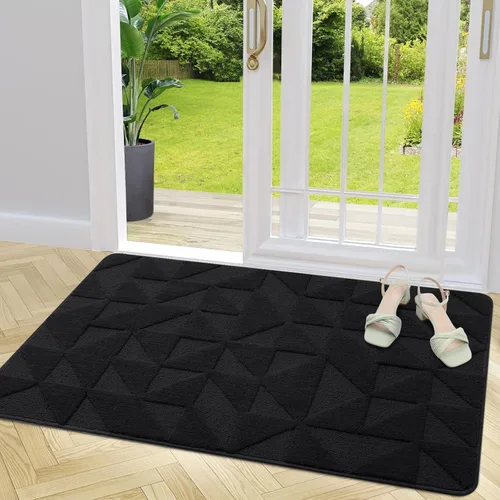 OLANLY Tapetes para Puerta de Interiores, Antideslizantes, Absorbentes, Resistentes a la Suciedad, Tapete de Entrada Lavable, Tapete de Entrada