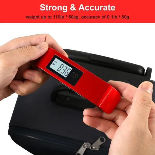 Miniatura 6 de travel inspira Báscula de equipaje, báscula digital de equipaje, báscula de equipaje, 110 libras110.2lbs, batería incluida, Báscula digital