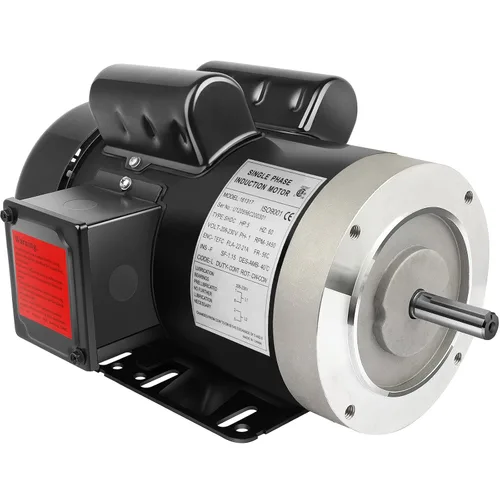 Miniatura 7 de 1 HP Motor eléctrico de uso general monofásico Motor 3450 RPM 115/230V 11.2/5.6A 56C Marco TEFC CW/CCW