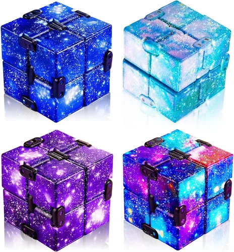 Miniatura 7 de Skylety Cubo de juguete para aliviar la ansiedad, de mano, mágico y sensorial, para adultos, para aliviar el estrés, recuerdos de fiesta de Navidad