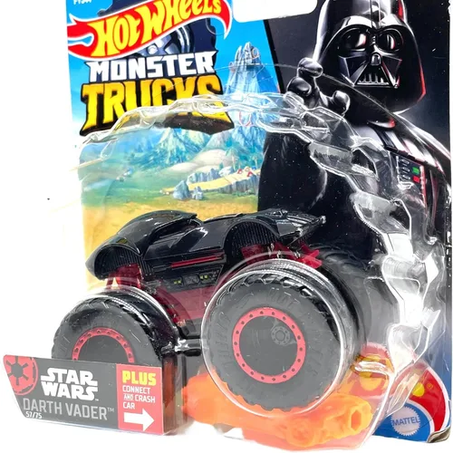Miniatura 2 de Monster Trucks 2022 Darth Vader con coche Connect y Crash 57/75