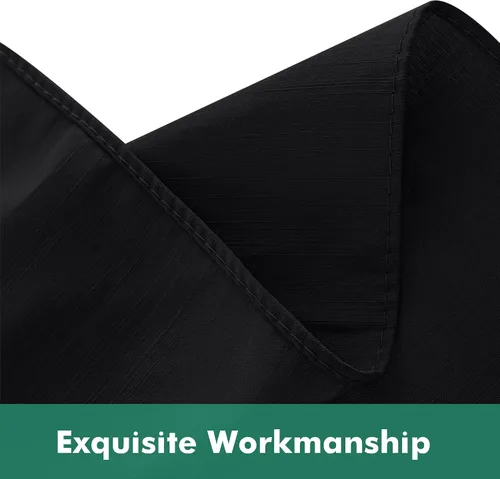 Miniatura 8 de Biscaynebay Faldas de cama envolventes con esquinas divididas para camas Twin/Twin XL de 15 pulgadas de caída, volantes de polvo elásticos Negro