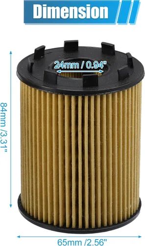 Miniatura 5 de X AUTOHAUX Filtro de aceite de motor con sellos No.68102241AA/73500049/71765460/71773176/6001073250 para Dodge Dart 1.4L 2013-2016 para Fiat 500
