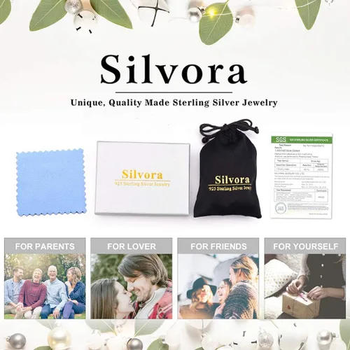 Miniatura 7 de Silvora - Anillo apilable de plata esterlina 5MM10MM15MM de ancho anillo abierto para dedo de la mano y del pie para mujeres hombres niñas joyería