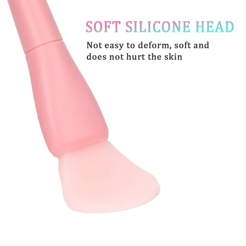Miniatura 3 de Aplicador de máscara facial, paquete de 3 cepillos de silicona suave para mascarilla facial de doble cabeza, aplicador de máscara de barro, cuchara