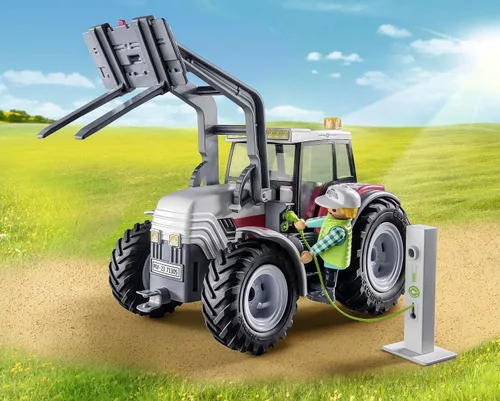 Miniatura 8 de Playmobil Tractor grande con accesorios