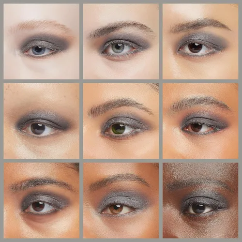 Miniatura 4 de IS'MINE ISMINE Paleta de Sombra de Ojos Individual en Polvo Mate Gris, Alto Pigmento, Maquillaje de Ojos Individual Gris de Larga Duración para Día