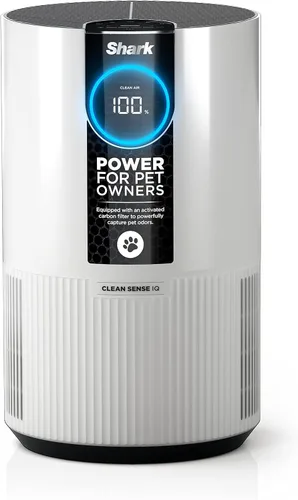 Shark Purificador de aire para el hogar, Clean Sense, para dormitorio, guardería, oficina en casa, dormitorio universitario, filtro que supera HEPA,