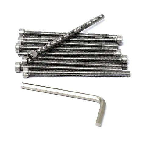 Miniatura 269 de iexcell 25 piezas M4 x 60/65/70/75/3.150 in paso de rosca 0.028 in acero inoxidable 304 cabeza hexagonal Tornillos Tornillos surtido Kit