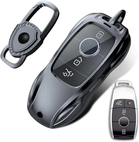 Miniatura 5 de Key Fob Case Cover Protection Keychain Compatible for Mercedes-Benz A-Class C-Class E300L C63 E63 A200 CLA CLS