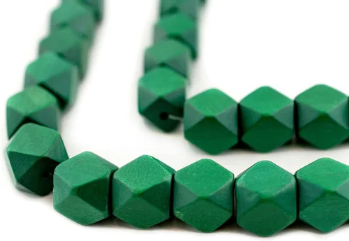 Miniatura 53 de TheBeadChest - Cuentas de madera de cubo sin esquinas azul azul: cuentas orgánicas naturales de corte de diamante de 0.787 in para la fabricación