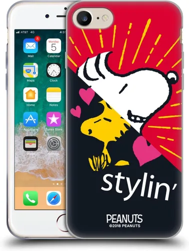 Miniatura 83 de Head Case Designs Funda de gel con licencia oficial de Peanuts Snoopy & Woodstock Halfs and Laughs [protección de grado militar] compatible