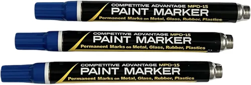 Miniatura 12 de Marcador de pintura esmaltada de ventaja competitiva MPD Permanente Impermeable Resistente a los rayos UV Blanco