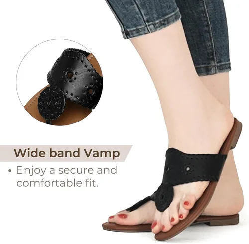 Miniatura 3 de katliu Sandalias planas para mujer, sandalias elegantes
