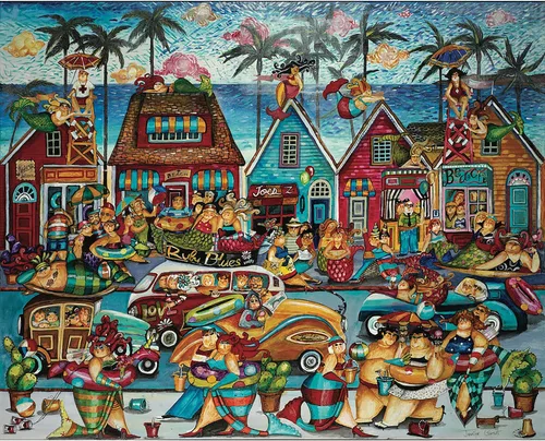 Miniatura 6 de Jennifer Garant - Rompecabezas de 1000 piezas de 24 x 30 pulgadas para tina de playa extragrande, 1 unidad