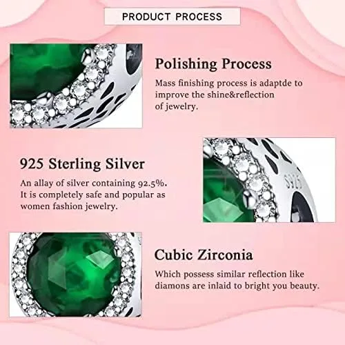 Miniatura 7 de LongLuck Dije de ojo de cristal para pulsera Pandora dije de plata de ley 925 con circonitas cúbicas para mujer Plata esterlina cristal